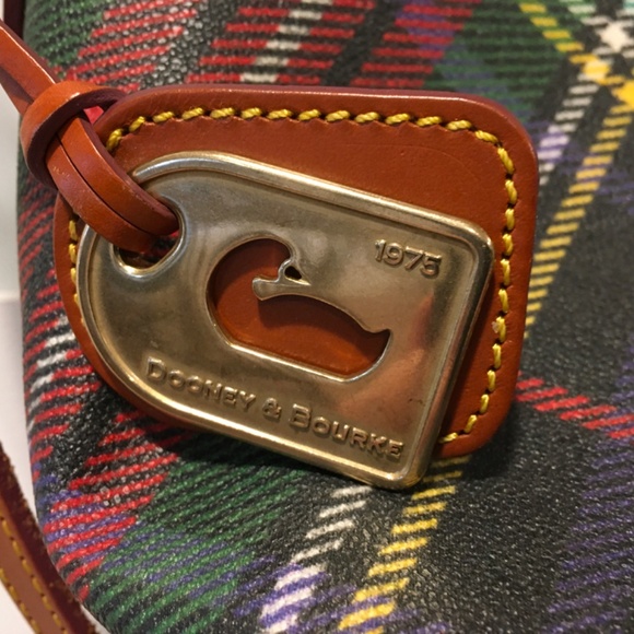 Dooney & Bourke Tartan Plaid Domed Satchel - Picture 5 of 16